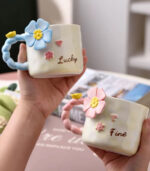 Creative Sunflower Ceramic Mug