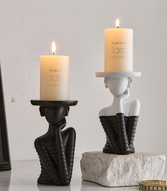 Nordic Style Resin Candle Holder