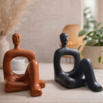 Modern Sitting Human Figurine Statue