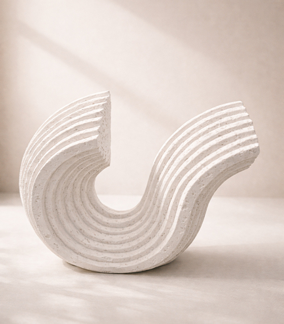 Modern Stone Abstract Sculpture
