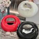 Luxury Handbag Shape Ceramic Tissue Box