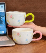 Designer Hand-Painted Relief Mug