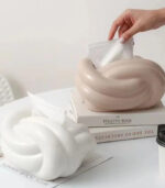 Ceramic Knotted Tissue Box