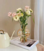 Glass Decorative Vase – 18 × 8 cm – Available in 7 Colors - Image 2