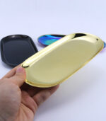 Decorative Metal Tray – 23 × 9 cm – Available in Black, Gold & Silver - Image 4