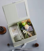 Romantic Floral Reed Diffuser Set with Flower Bouquet – Gift Box – Available in Pink, Green & Yellow - Image 2