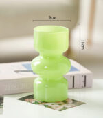Glass Decorative Vase – 10 × 20 cm – Available in 6 Colors - Image 2