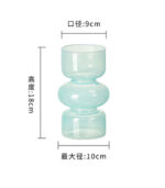 Glass Decorative Vase – 10 × 20 cm – Available in 6 Colors - Image 3