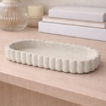 Oval Stone Decorative Tray