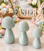 Easter Mushroom Porcelain Decorative Set