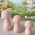 Easter Mushroom Porcelain Decorative Set