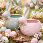 Rabbit Body Porcelain Decorative Bowl