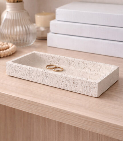 Rectangular Stone Decorative Tray