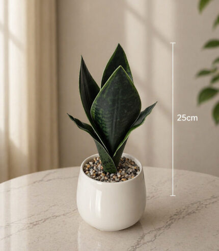 Artificial Plant in Glass Pot