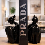 Modern Abstract Sitting Woman Figurine