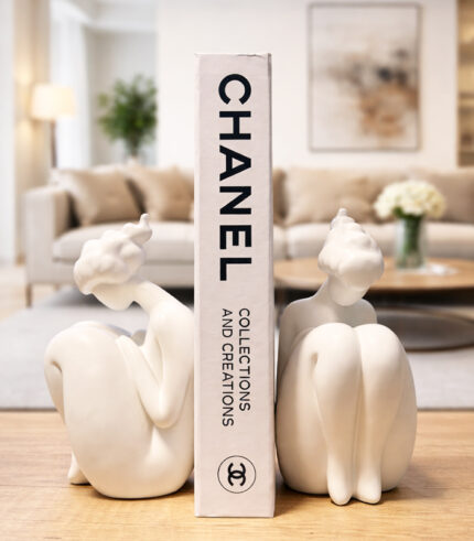 Modern Abstract Sitting Woman Figurine