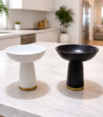 Decorative Ceramic Bowl Black & White