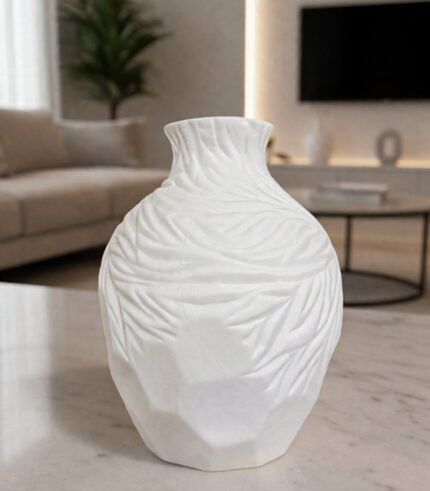 Modern White Ceramic Vase