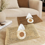 Jute Tissue Box Cover