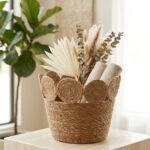 Beige Organizing Basket