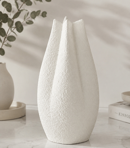 Modern White Ceramic Vase