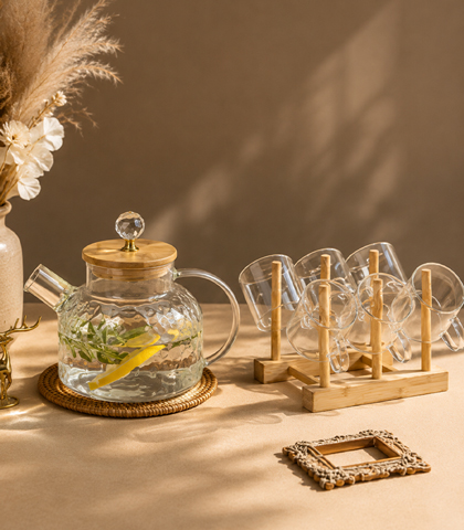 Glass Tea Pot Set