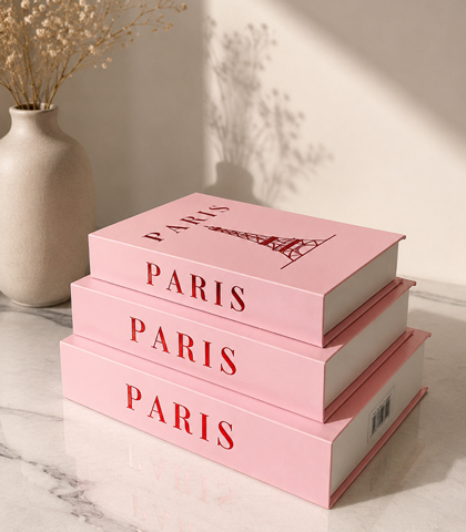 Pink Decorative Books Set of 3