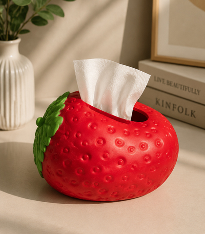 Strawberry Shape Plastic Tissue Box