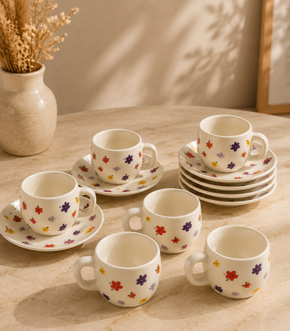 Modern Coffee Cups Set of 6 Pieces