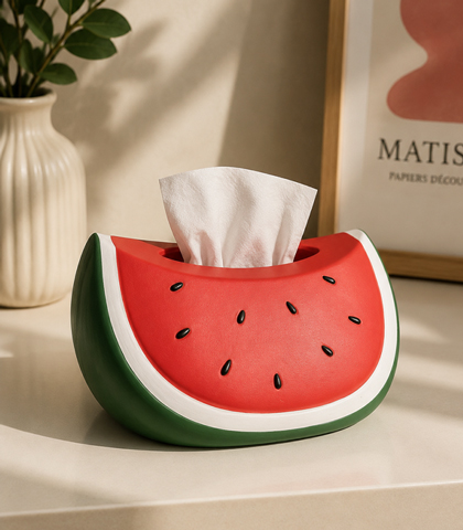 Watermelon Shape Plastic Tissue Box
