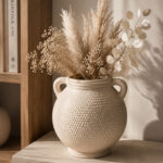 Modern Beige Ceramic Vase