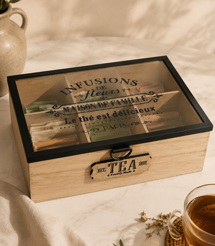 Wooden Tea Box