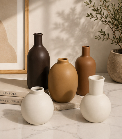 Ceramic Vase Set of 5