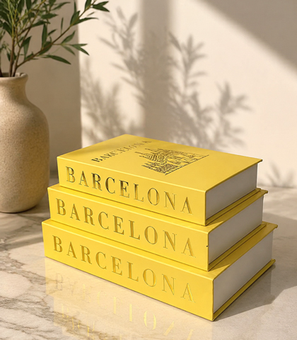Yellow Decorative Books Set of 3