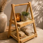Bamboo 2-Tier Fruit Stand