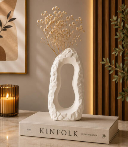 Modern White Ceramic Vase