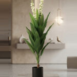 Large Artificial Plant 160cm with Black Plastic Pot
