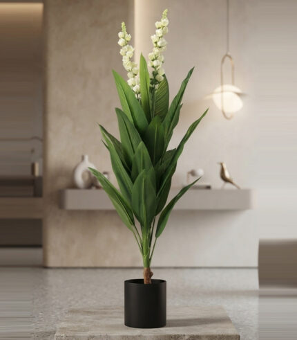 Large Artificial Plant 160cm with Black Plastic Pot