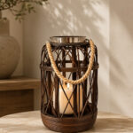 Brown Boho Lantern 36x25cm