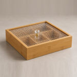 Wooden Serving Box with Plexy Cover