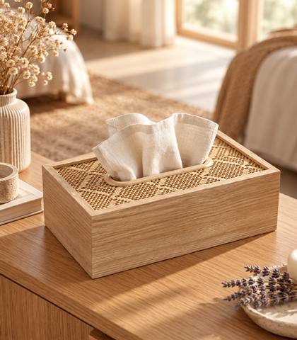 Wooden Tissue Box