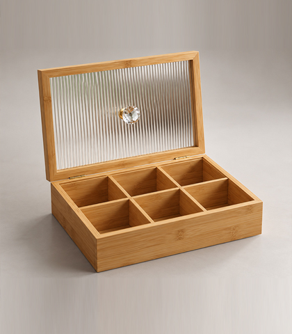 Wooden Serving Box with Plexy Cover