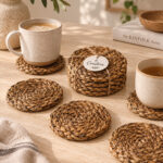 Boho Jute Cup Sousplat Set