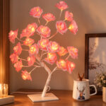 Artificial Metal Flowers with Light