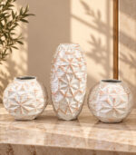 Modern Glass Vases Set of 3
