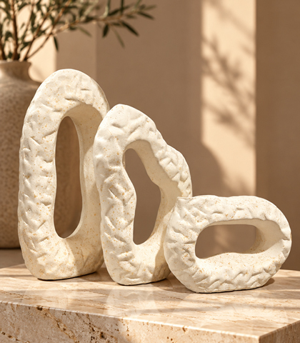 Modern Ceramic Vases Set of 3