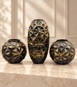 Modern Glass Vases Set of 3