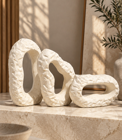 Modern Ceramic Vases Set of 3
