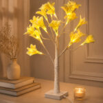 Artificial Metal Flowers with Light