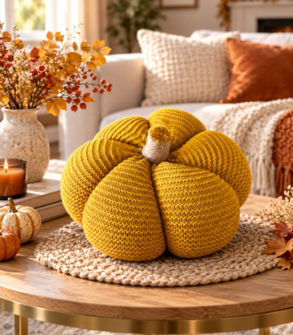 Pumpkin Shape Decorative Pillow